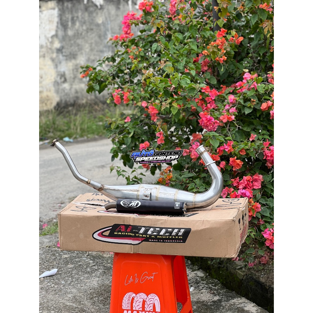 Knalpot AITECH Big Volume Stainless Cobra Gen 4 Kawasaki Ninja R/SS Original Aitech