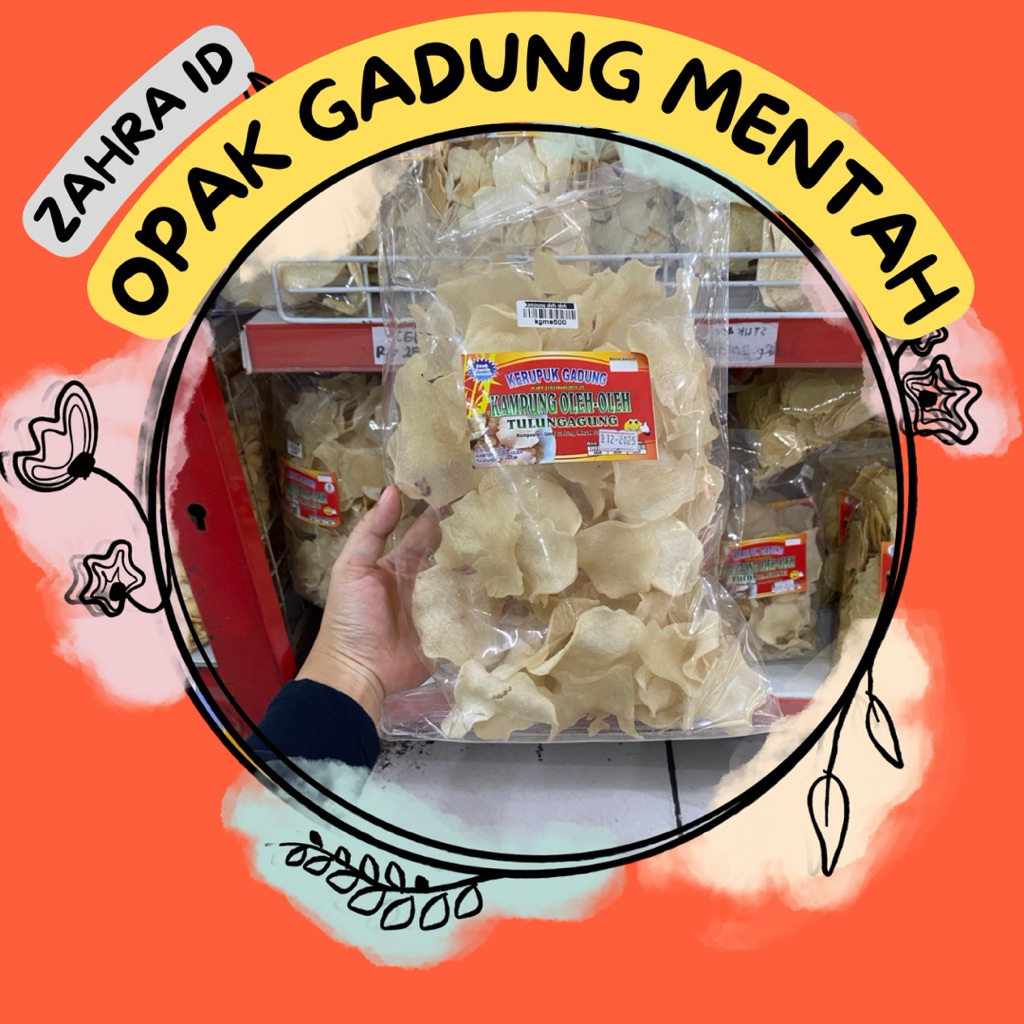 500gr OPAK GADUNG MENTAH - KAMPUNG OLEH-OLEH SETASIUN TULUNGAGUNG