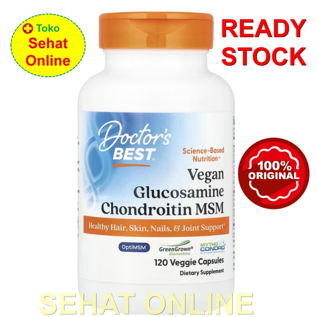 Doctor's Best Vegan Glucosamine Chondroitin MSM 120 Vcaps