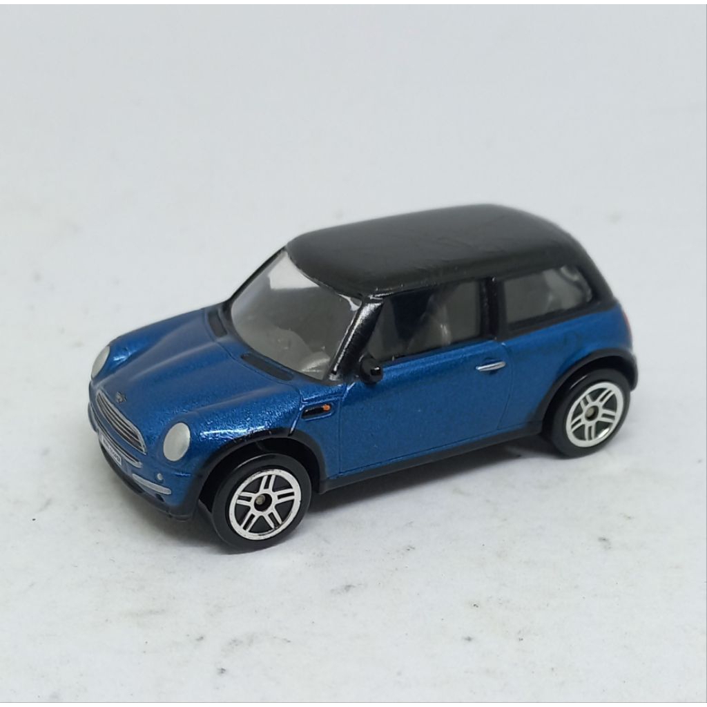 realtoy bmw new mini cooper blue action city loose diecast (t)
