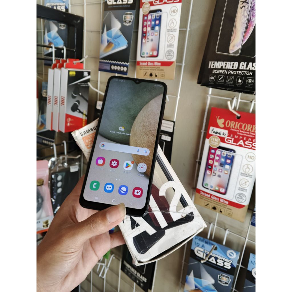 samsung a12 ram 4/128gb second fullset