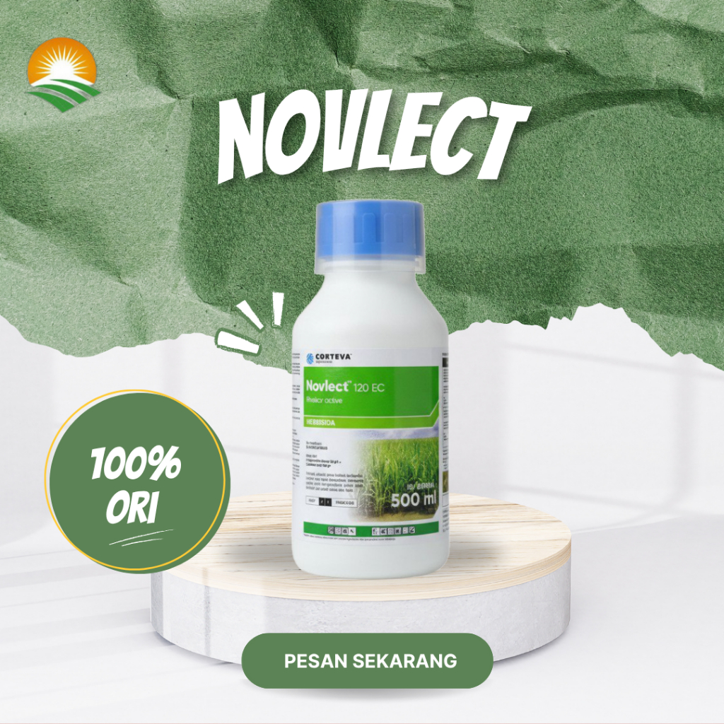 Novlect 120 EC 500 mL - Herbisida Original Corteva | Obat Gulma Berdaun Lebar & Rumput Teki