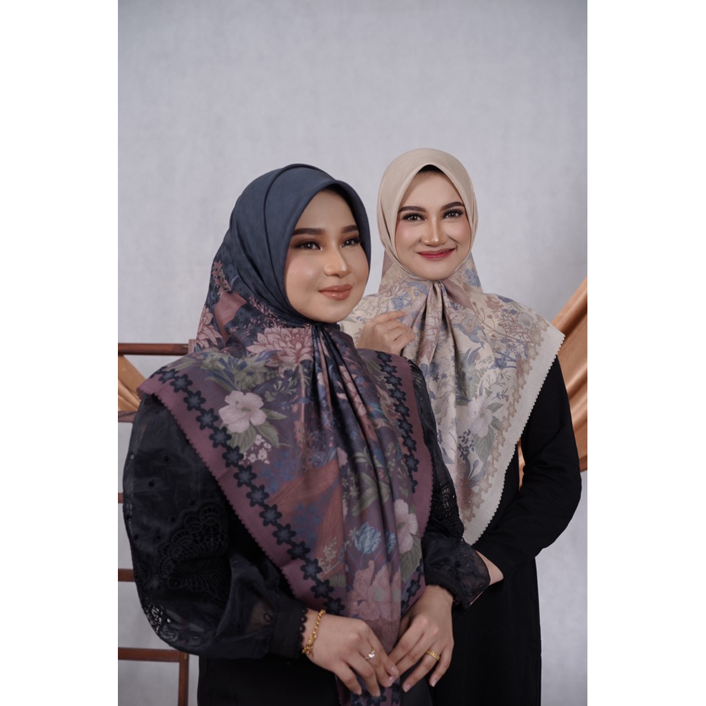 Hijab segiempat eksklusif motif (khadijah series)