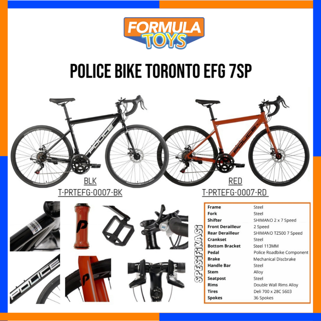 SEPEDA BALAP/ROAD BIKE POLICE BIKE TORONTO EFG 7SP