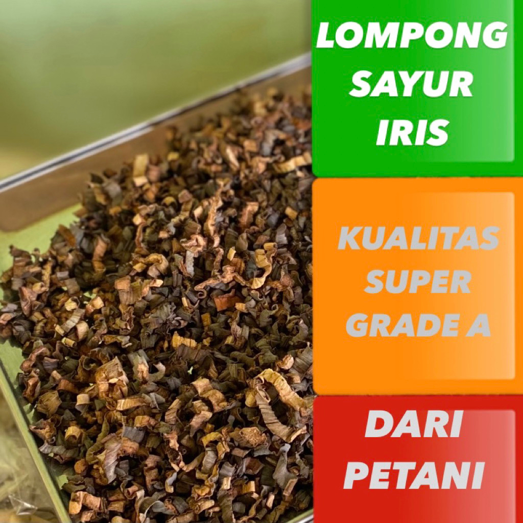 lompong iris kering lompong sayur lompong hitam iris kering siap konsumsi grade A lamgsung dari peta