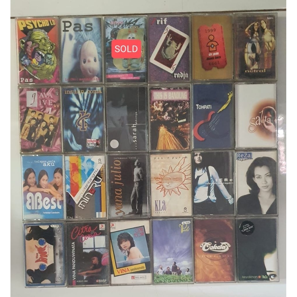 Kaset Pita Original Bekas
