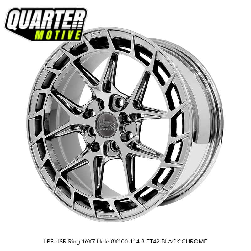 Velg Racing HSR LPS 16 Black Chrome Stylish Brio, Jazz