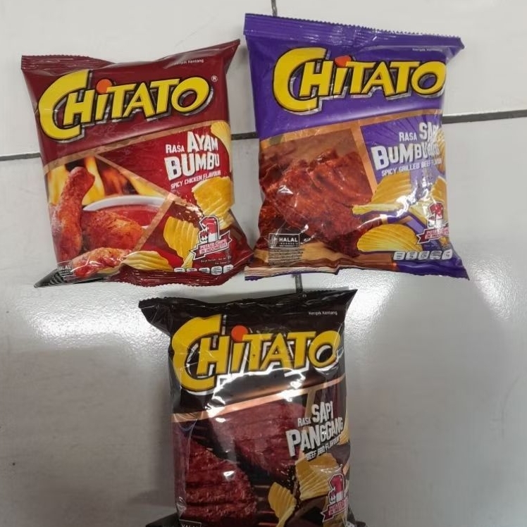 Chitato snack potato kentang 35gr rasa AYAM BUMBU / SAPI BUMBU / SAPI PANGGANG