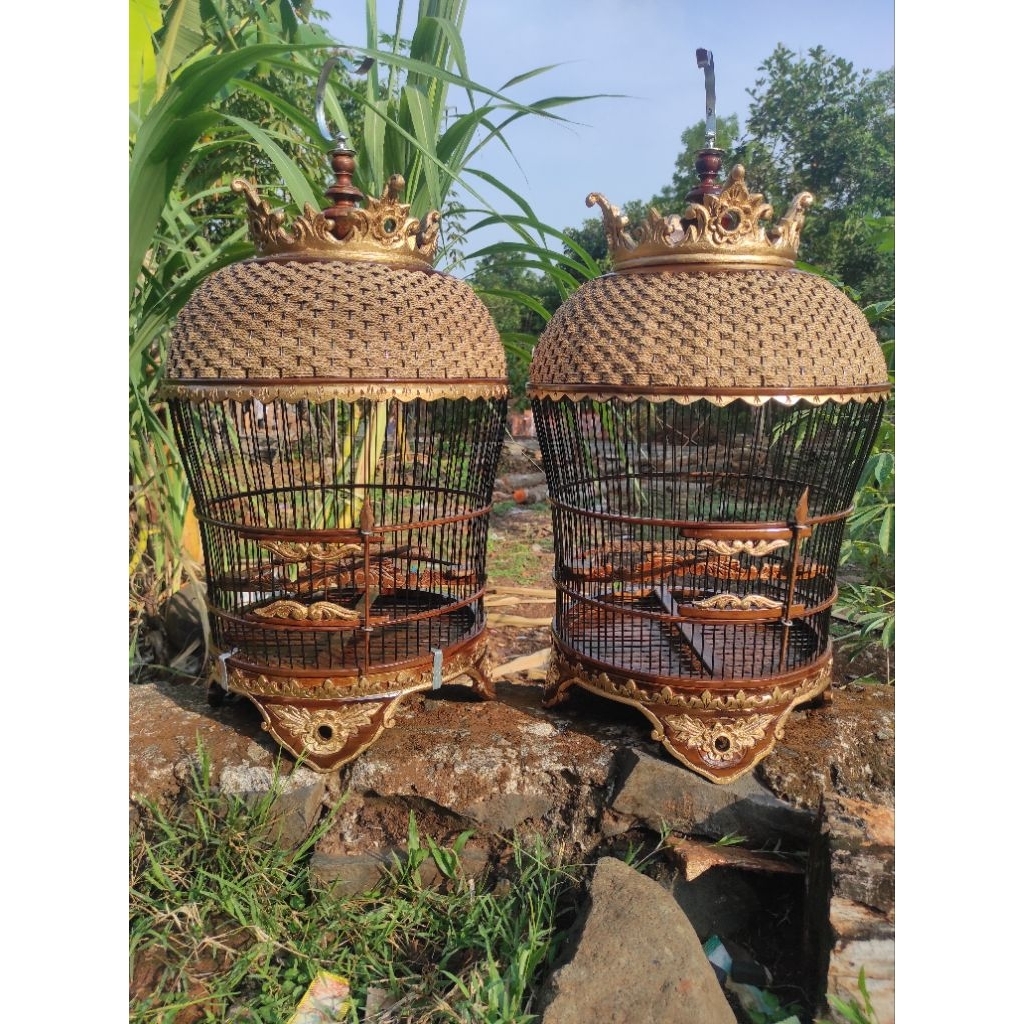 sangkar burung perkutut ukir
