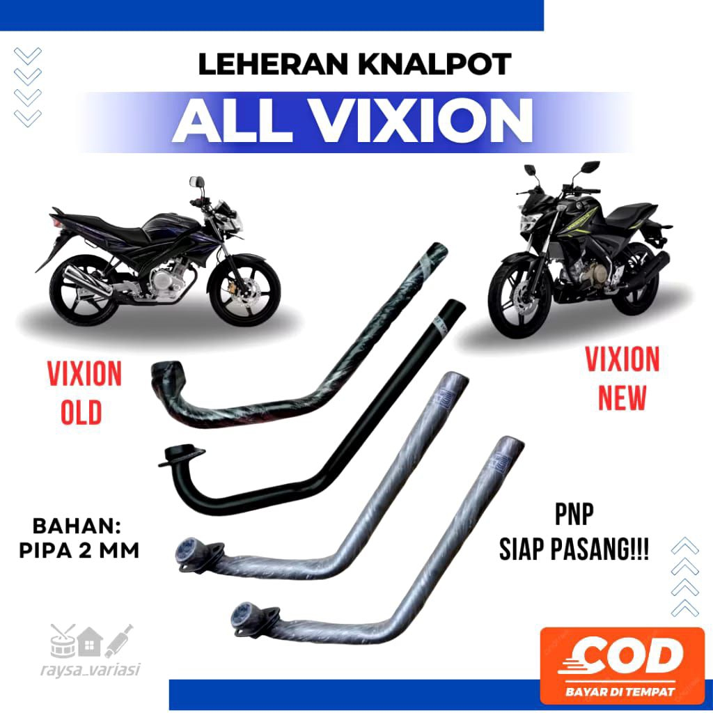LEHERAN KNALPOT ALL VIXION SERIES OLD / NEW STANDAR ORIGINAL PNP SIAP PASANG
