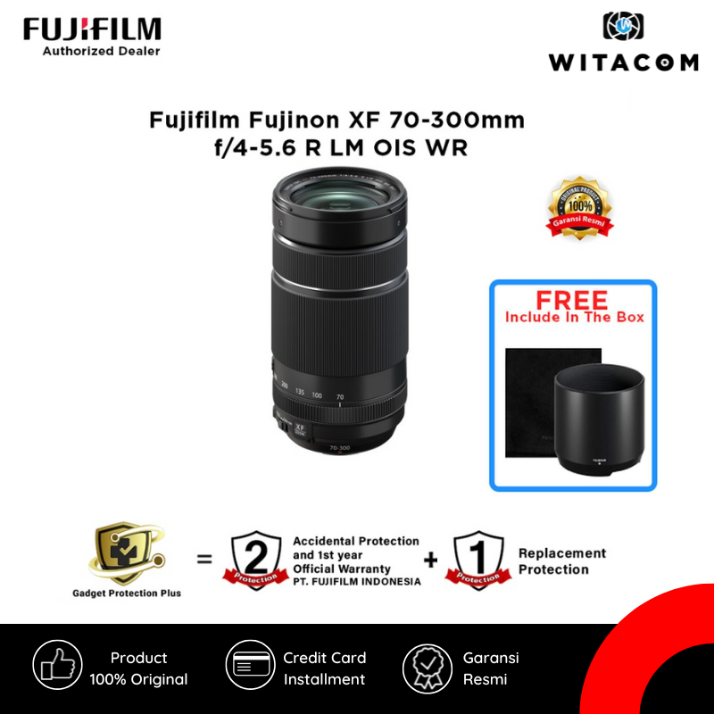 Fujifilm Fujinon Lensa XF70-300 XF 70-300mm f/4-5.6 R LM OIS WR - Garansi Resmi