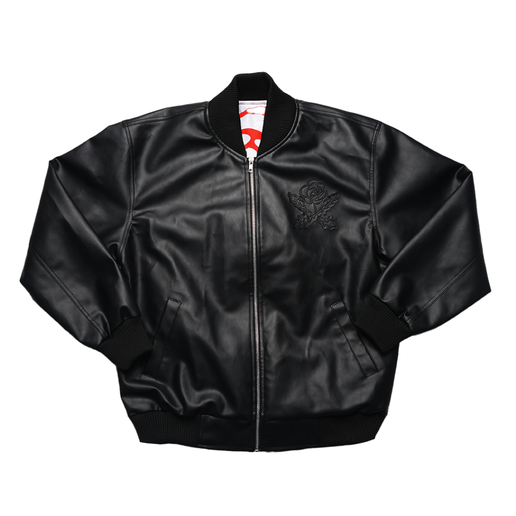 Faith Industries "The Skull Knight" Leather Jacket Black