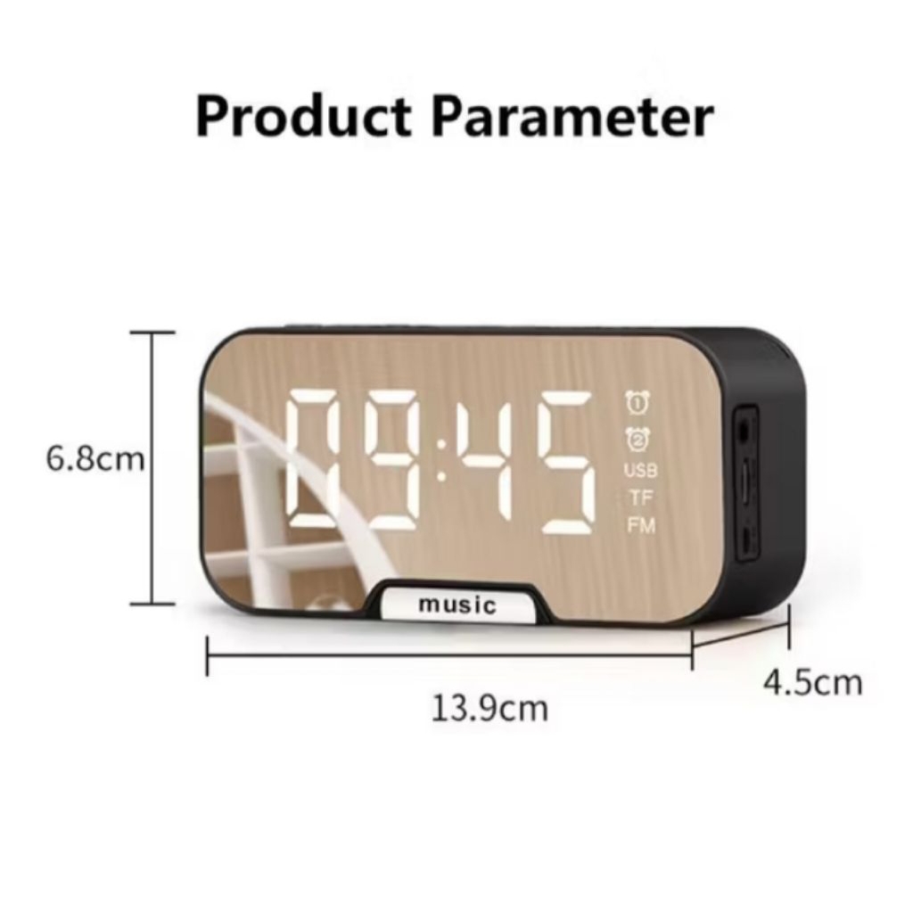 Speaker bluetooth GOOJODOQ speaker bluetooth portable stereo Jam digital