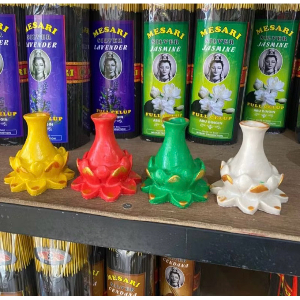 Tempat Dupa Teratai Botol Fiber Resin Grosir Khas Bali