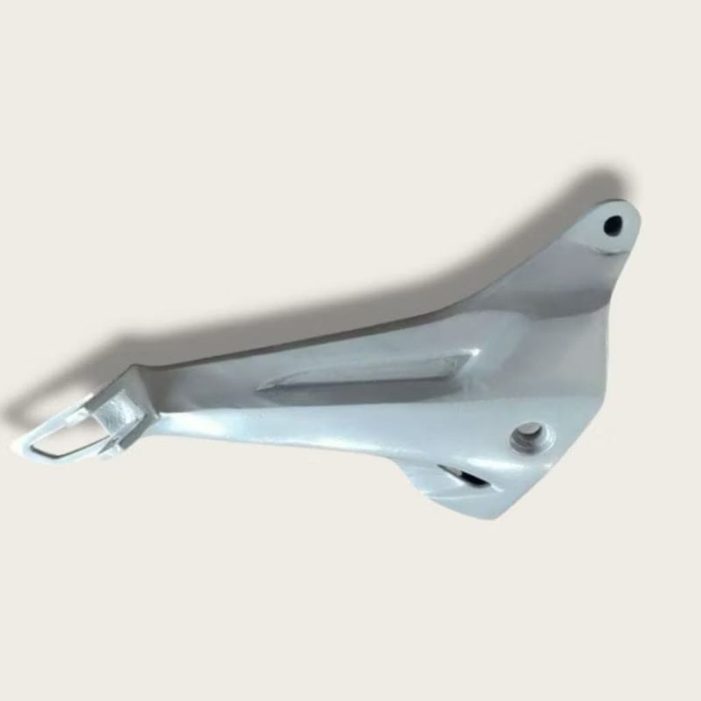 DUDUKAN FOOTSTEP BOSTEP SUPRA X 125 LAMA STANDART SILVER KIRI