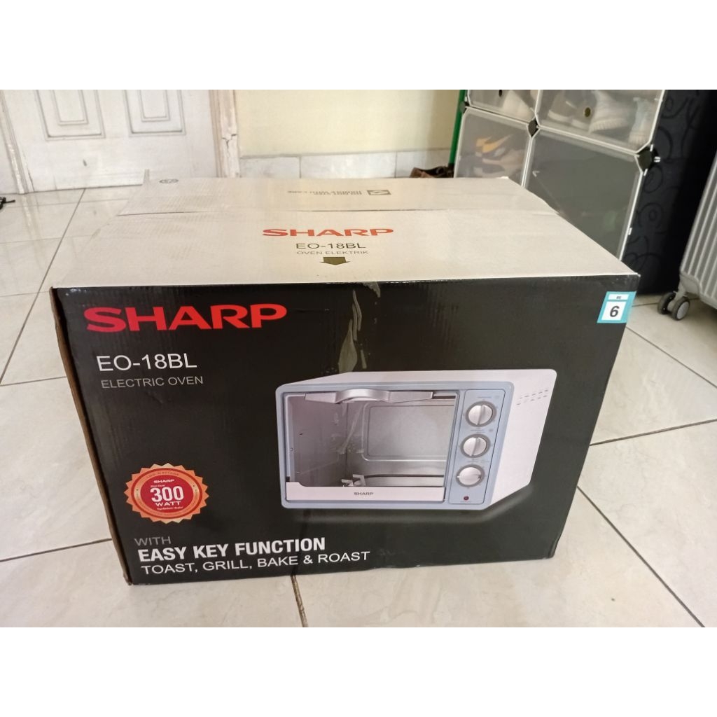OVEN TOASTER SHARP EO-18BL/LW OVEN LISTRIK SHARP EO-18 OVEN LISTRIK LIBRE SERIES 18 LITER