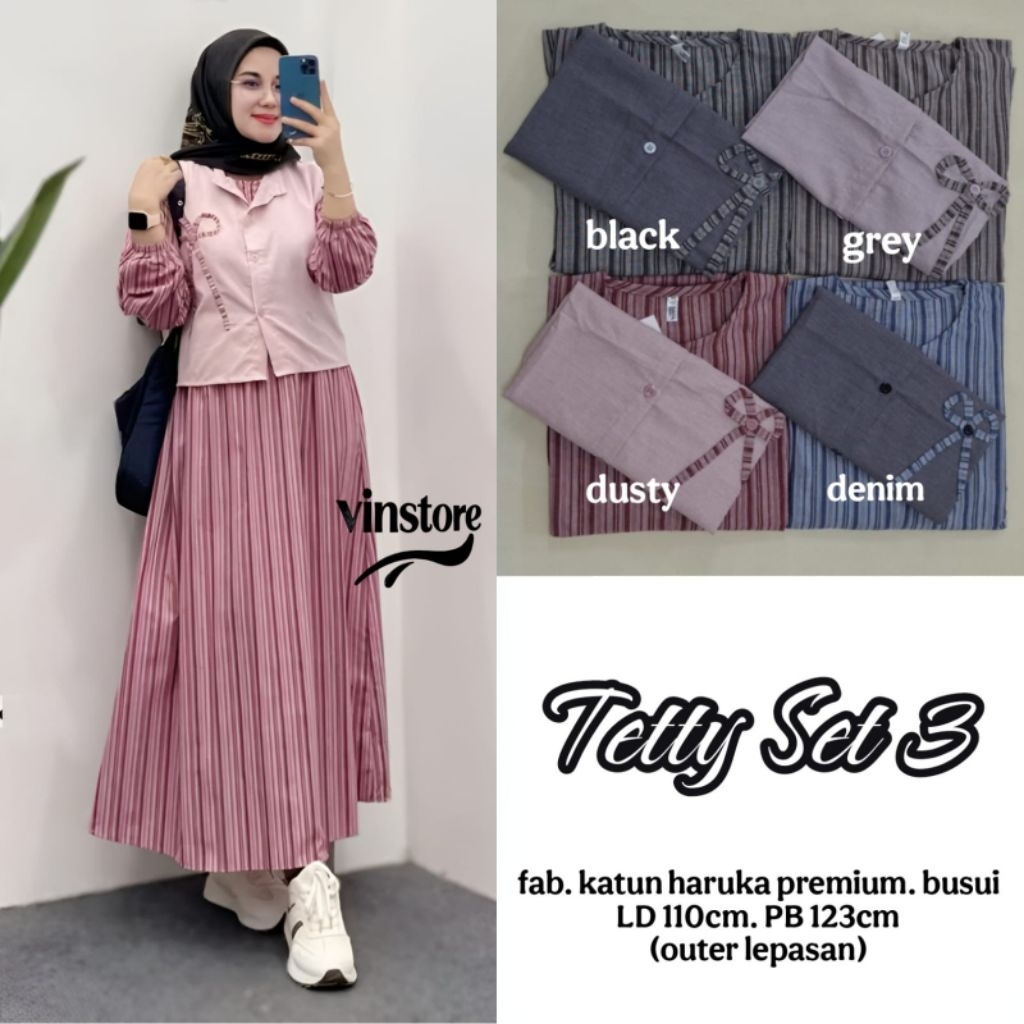 Setelan Wanita Best Seller Tetty Set#3 By Vinstore