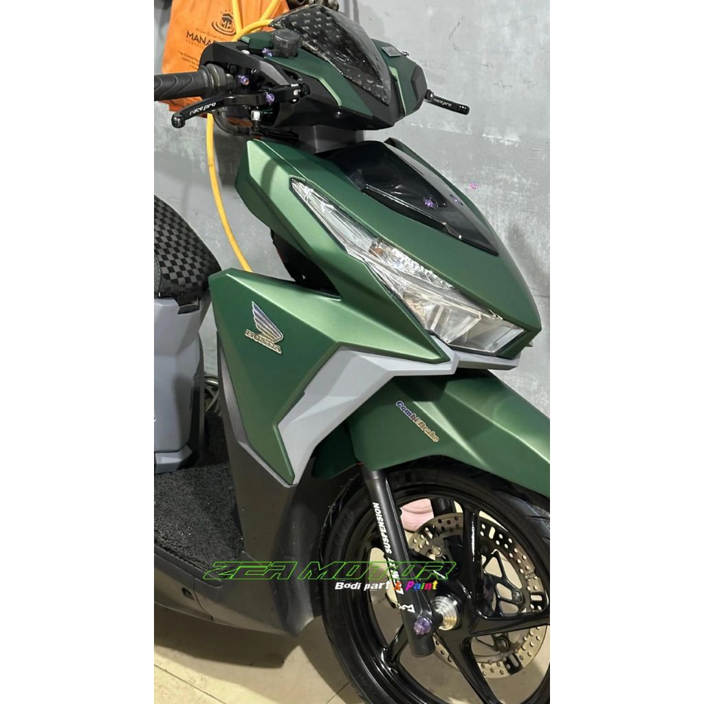 CAT HIJAU ARMY DOFF CAT MOTOR/MOBIL PU