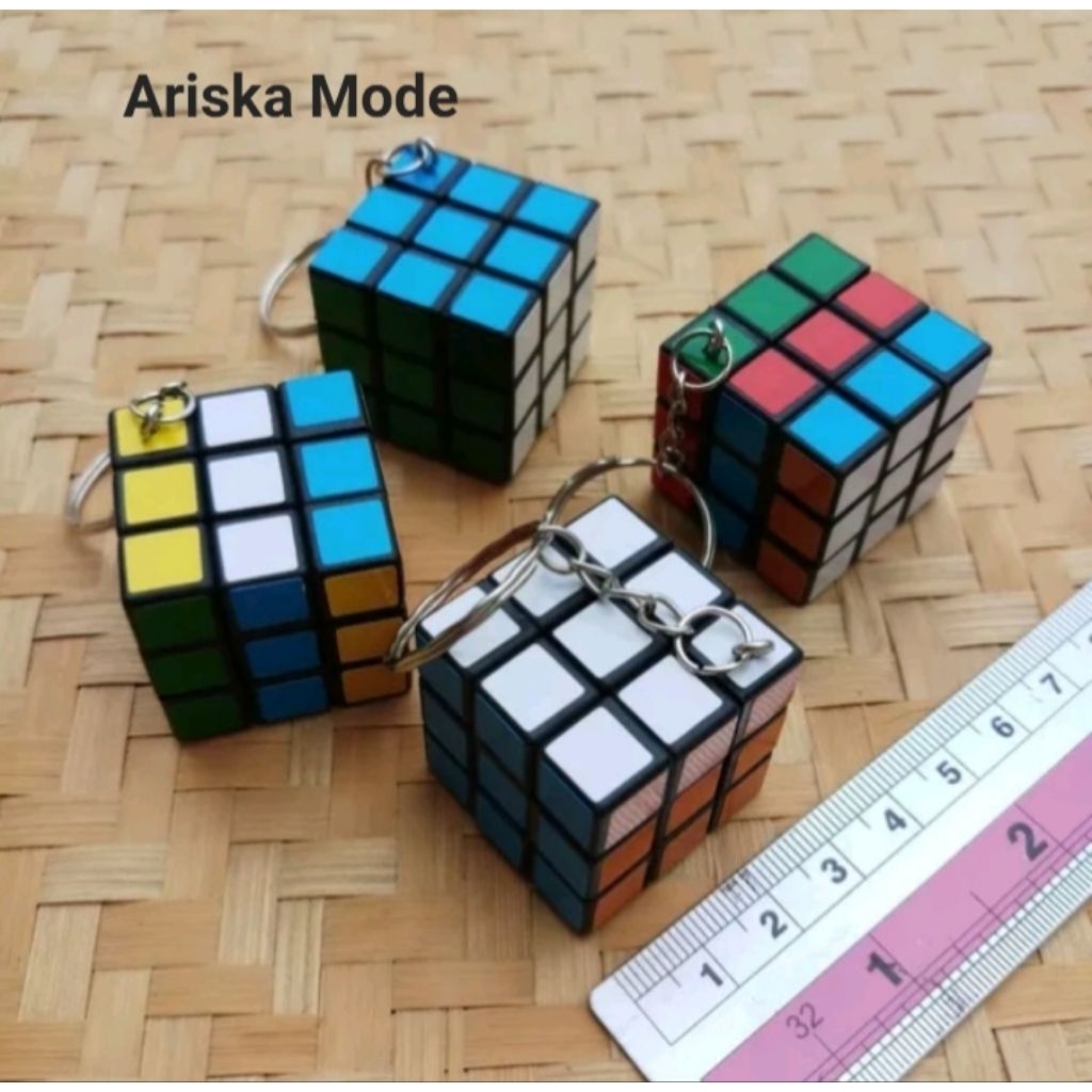 GANTUNGAN KUNCI RUBIK MINI 3 X 3