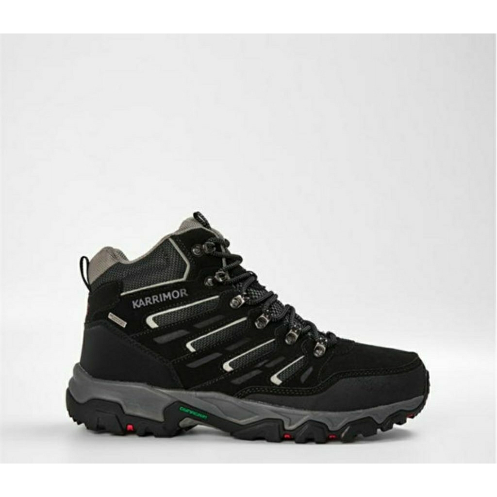 KARRIMOR MEN'S MOUNT WATERPROOF WALKING SHOES BOOT BLACK SEPATU GUNUNG HIKING TREKKING TRAVELING ORI