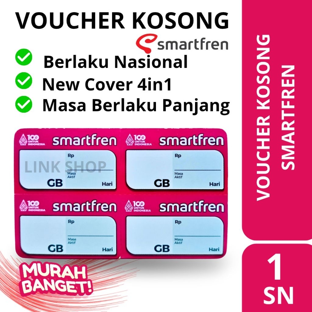 Voucher Smartfren Kosongan Voucher Zero Smartfren (Tanpa Kuota)