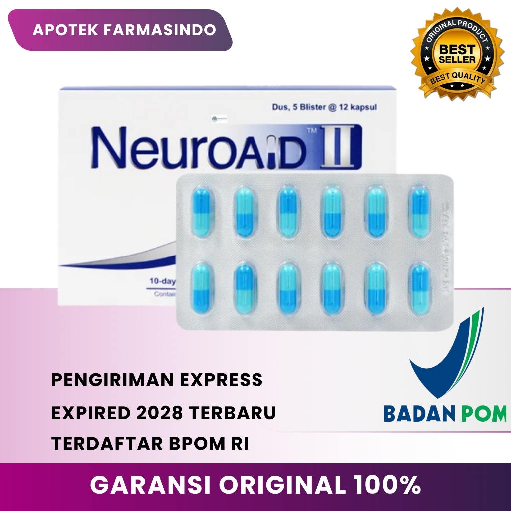 Bantu Perbaikan Saraf Dan Otak | Neuroaid II MLC 901 Original | Obat Kesehatan Saraf Dan Otak | Neur