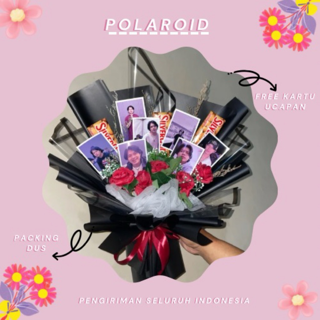 BUKET POLAROID || FOTO CARD || BUKET BUNGA PALSU