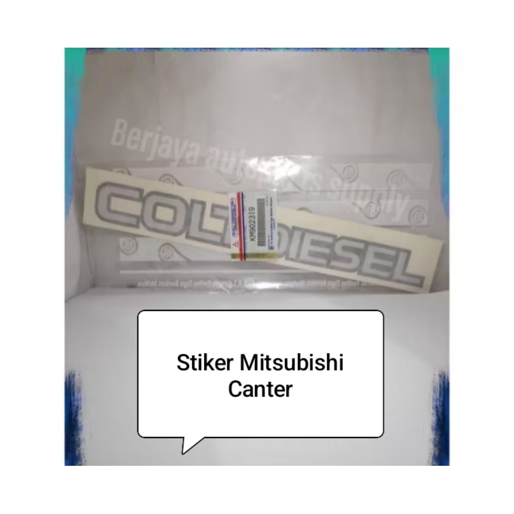 Stiker COLT DIESEL ORI Mitsubishi Canter, tulisan, emblem panel depan