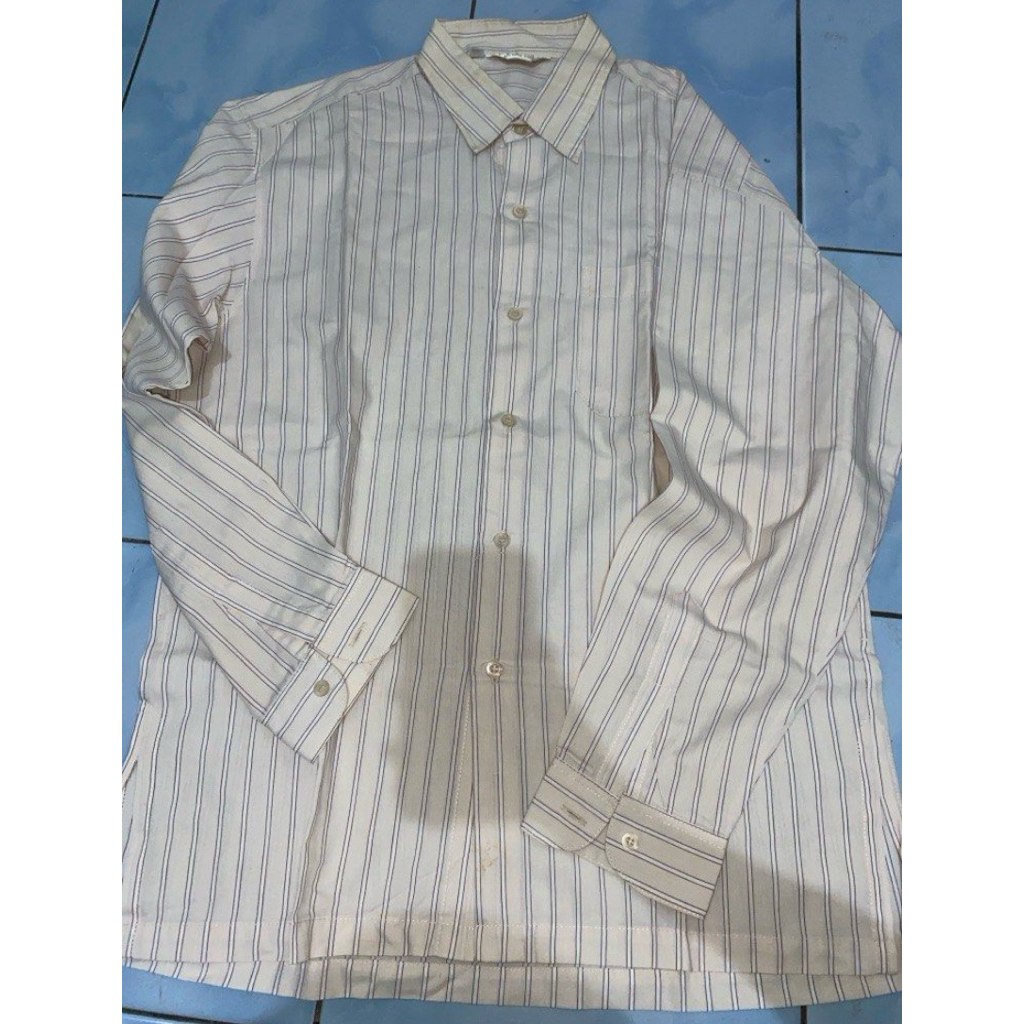 Preloved Kemeja Pria Garis (ada minus)