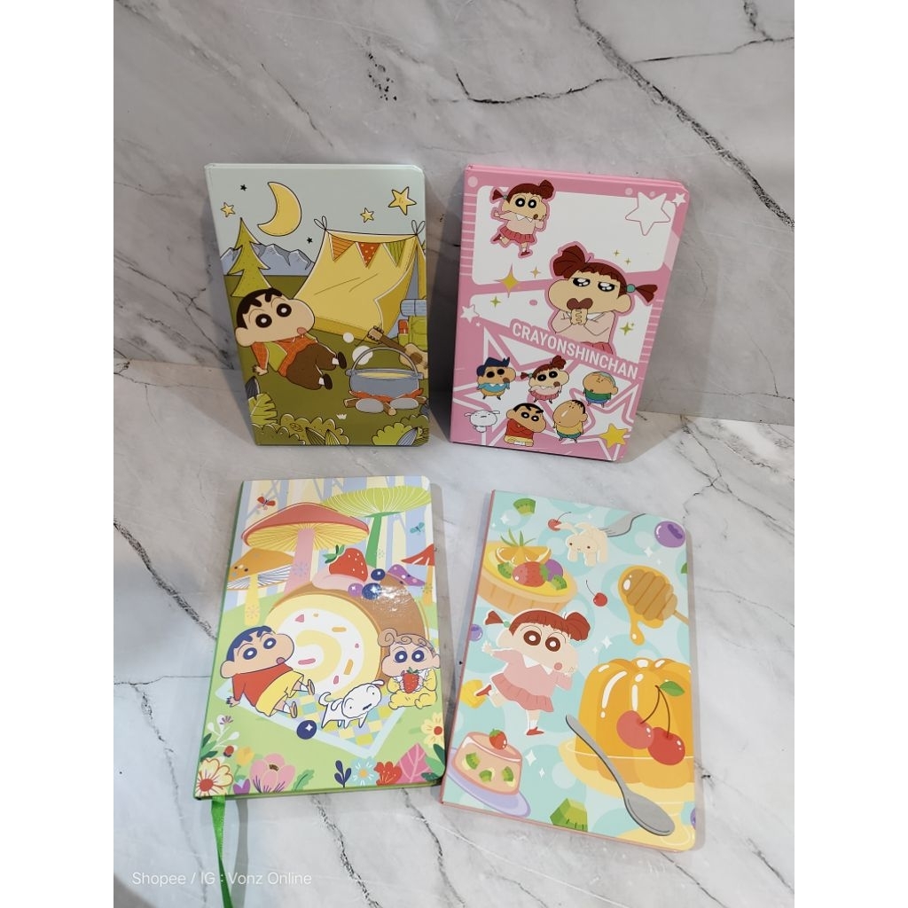 BUKU SHINCHAN NOTEBOOK HARDCOVER HIMAWARI NENECHAN