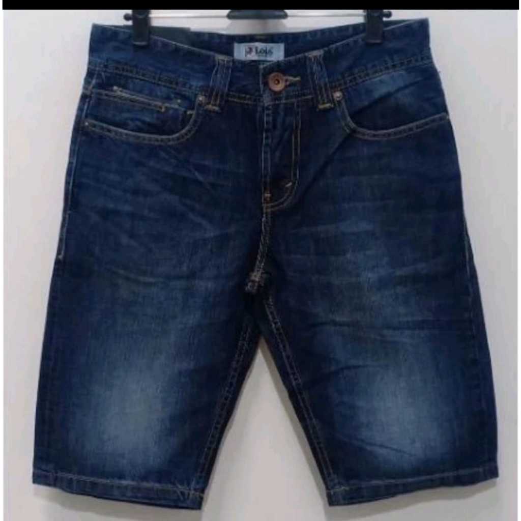 CELANA PENDEK PRIA JEANS LOIS / Celana Jeans Pendek Pria Original 100% Lois Model Terbaru