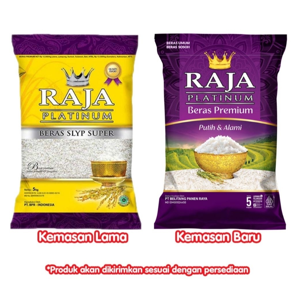 BERAS RAJA PLATINUM Beras 5kg Premium BERAS PULEN ENAK ASLI