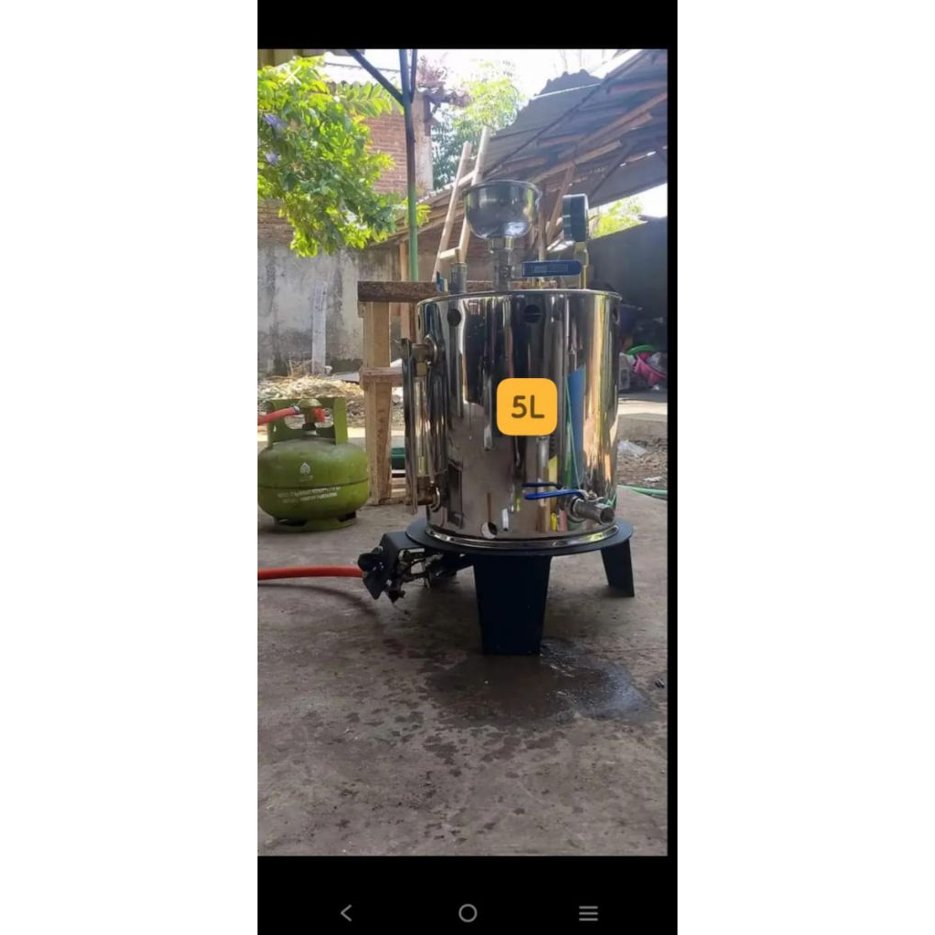 SETRIKA UAP BOILER LAUNDRY KAPASITAS 5 LITER 