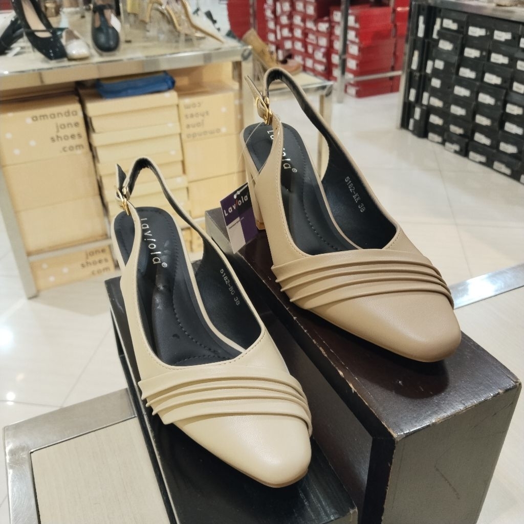 LAVIOLA‼️ sandal tali selop wanita hak 7cm comfort