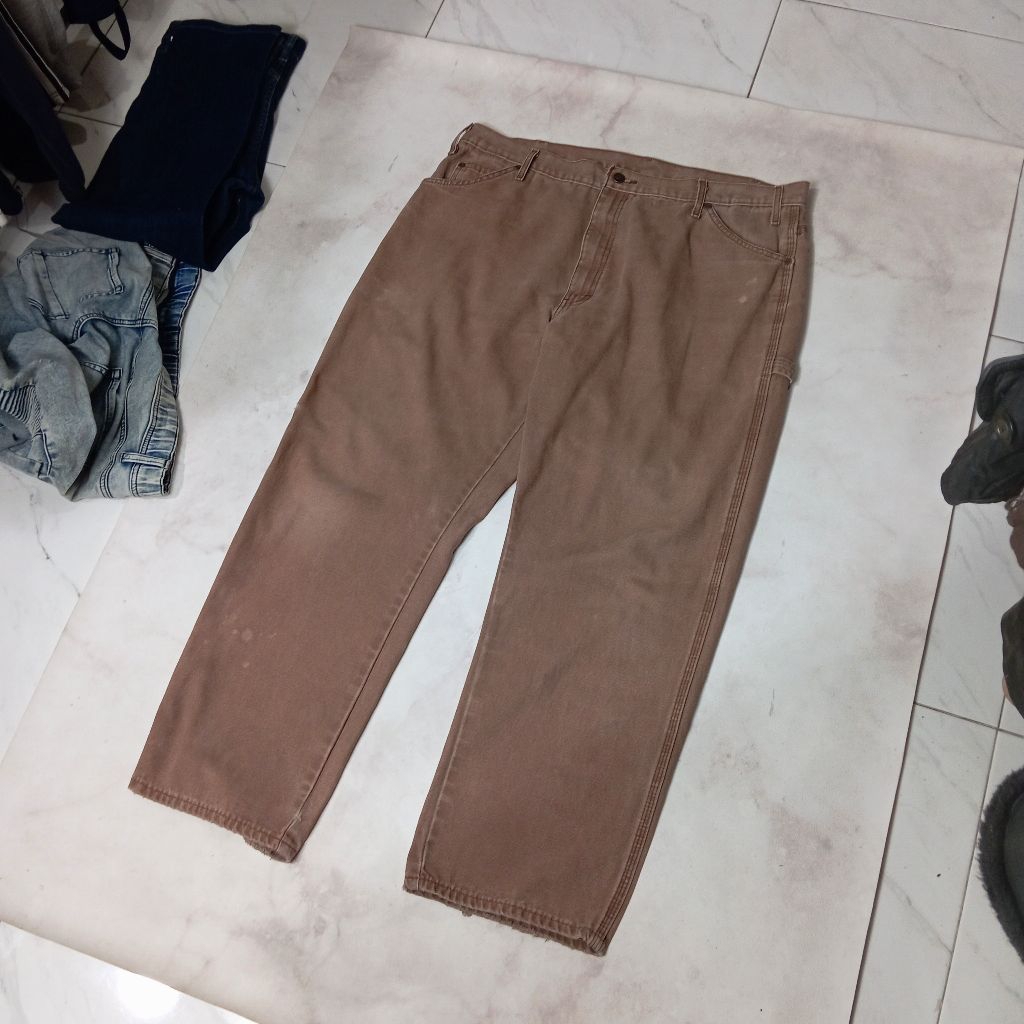 Celana Y2K Dickies Workwear Duck Carpenter Big Size Pria Wanita Second Bekas