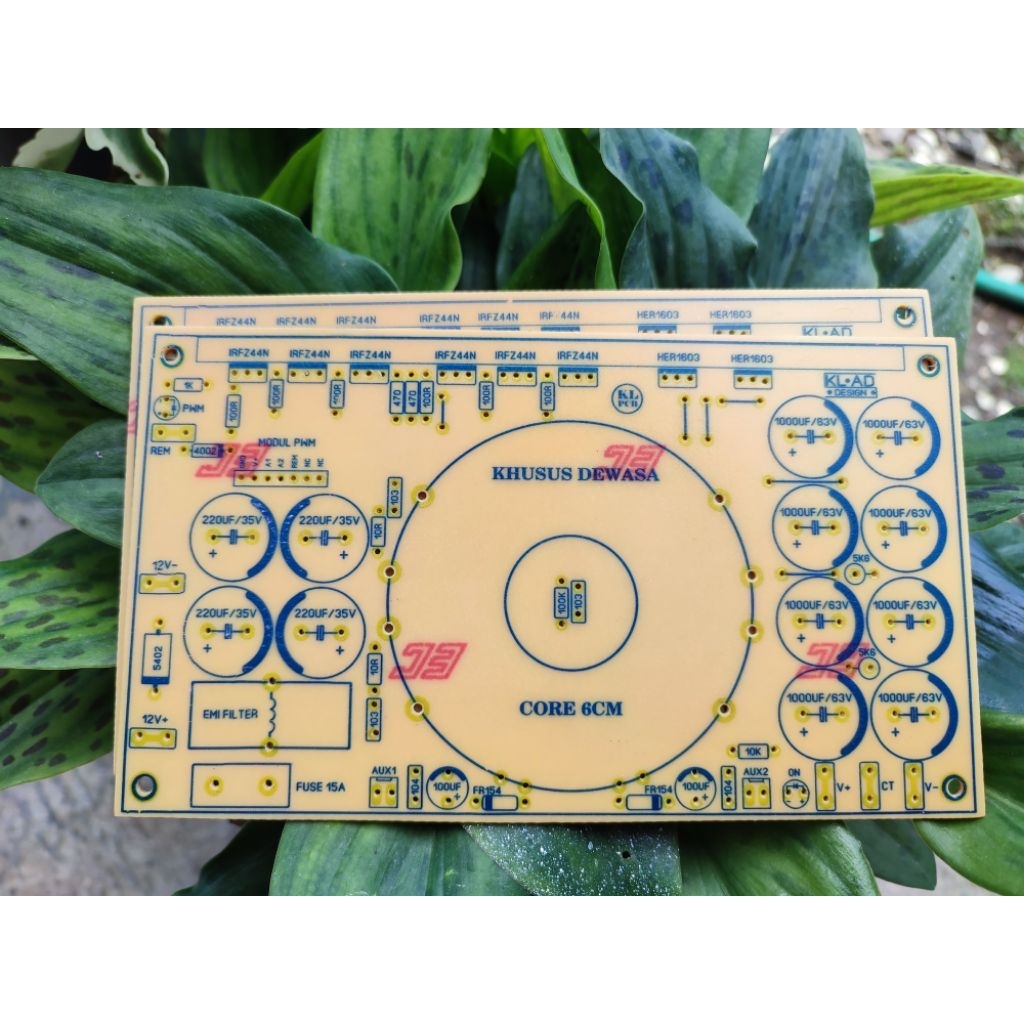 pcb inverter dc to dc 6 fet