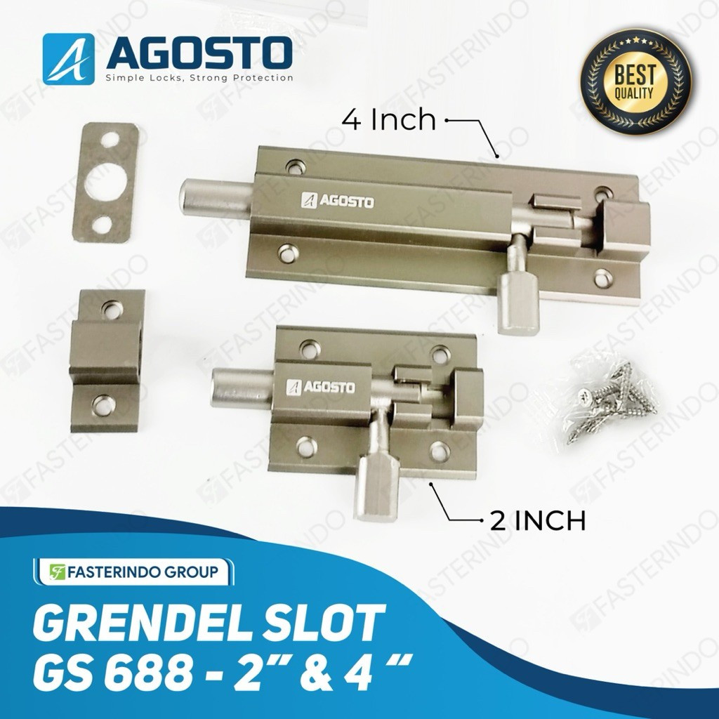 Grendel Slot AGOSTO GS 688 / Kunci Pintu Slot / Slot Kunci / Kunci Slot / Slot Pintu