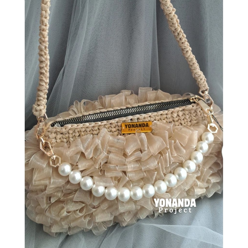 fluffy crochet bag