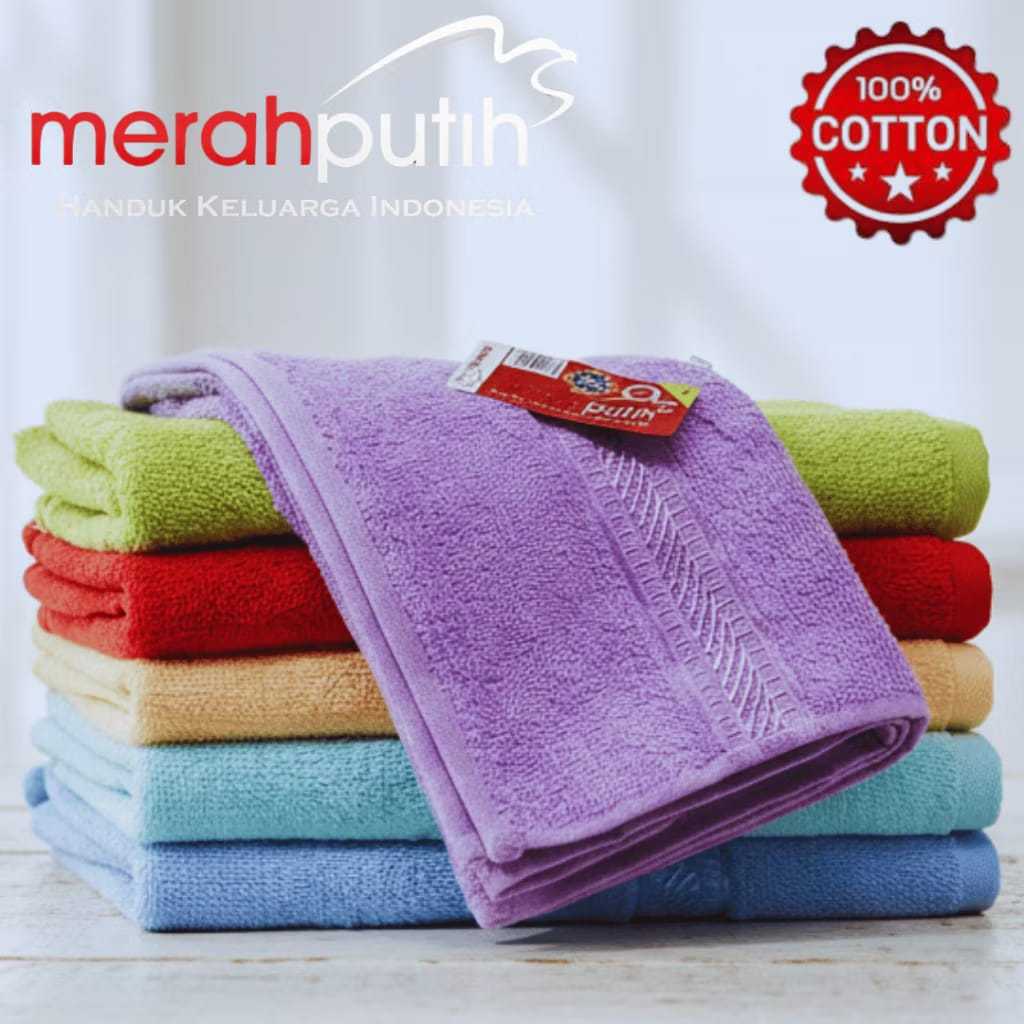 Promo Handuk Merah Putih produk asli/ori 50X100 Handuk Mandi/Handuk Katun