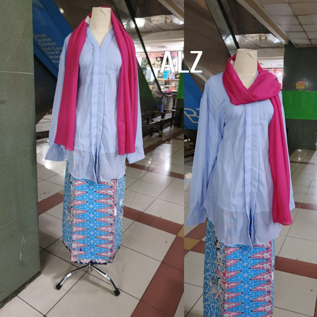 setelan kebaya encim dewasa model tunik kebaya none