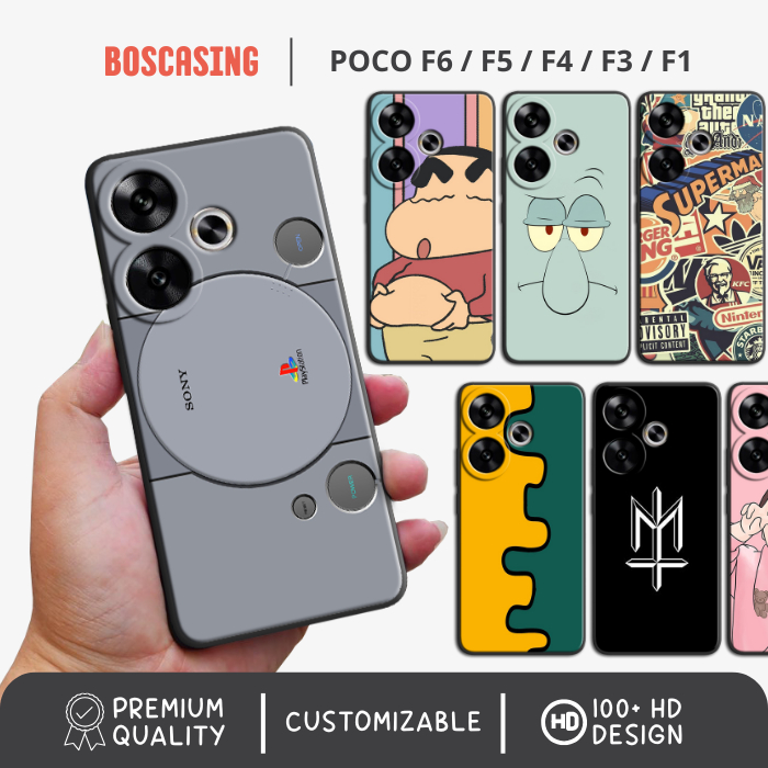 [PREMIUM] Softcase Casing Case HP POCO POCOPHONE F6 F5 F4 F3 F1 GT 5G Lucu Aesthetic Terbaru Custom 