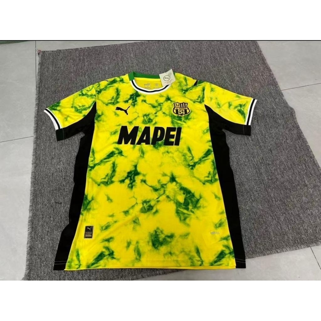 Jersey Kaos Baju Sepak Bola Sassuolo Sassoulo Sasuolo Sasoulo Home Away 3rd Third Kuning Jay Idzes I