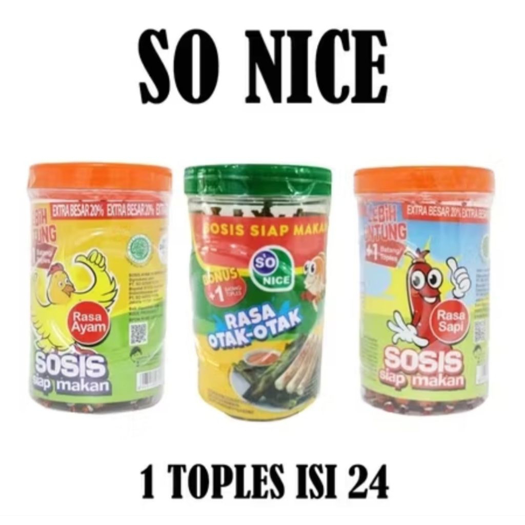 So nice rasa ayam / so nice rasa sapi / so nice rasa otak otak