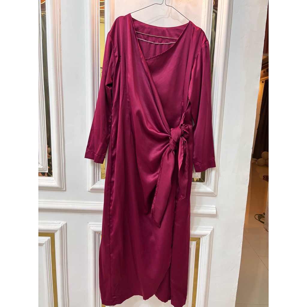 Gamis burgundy barang PL