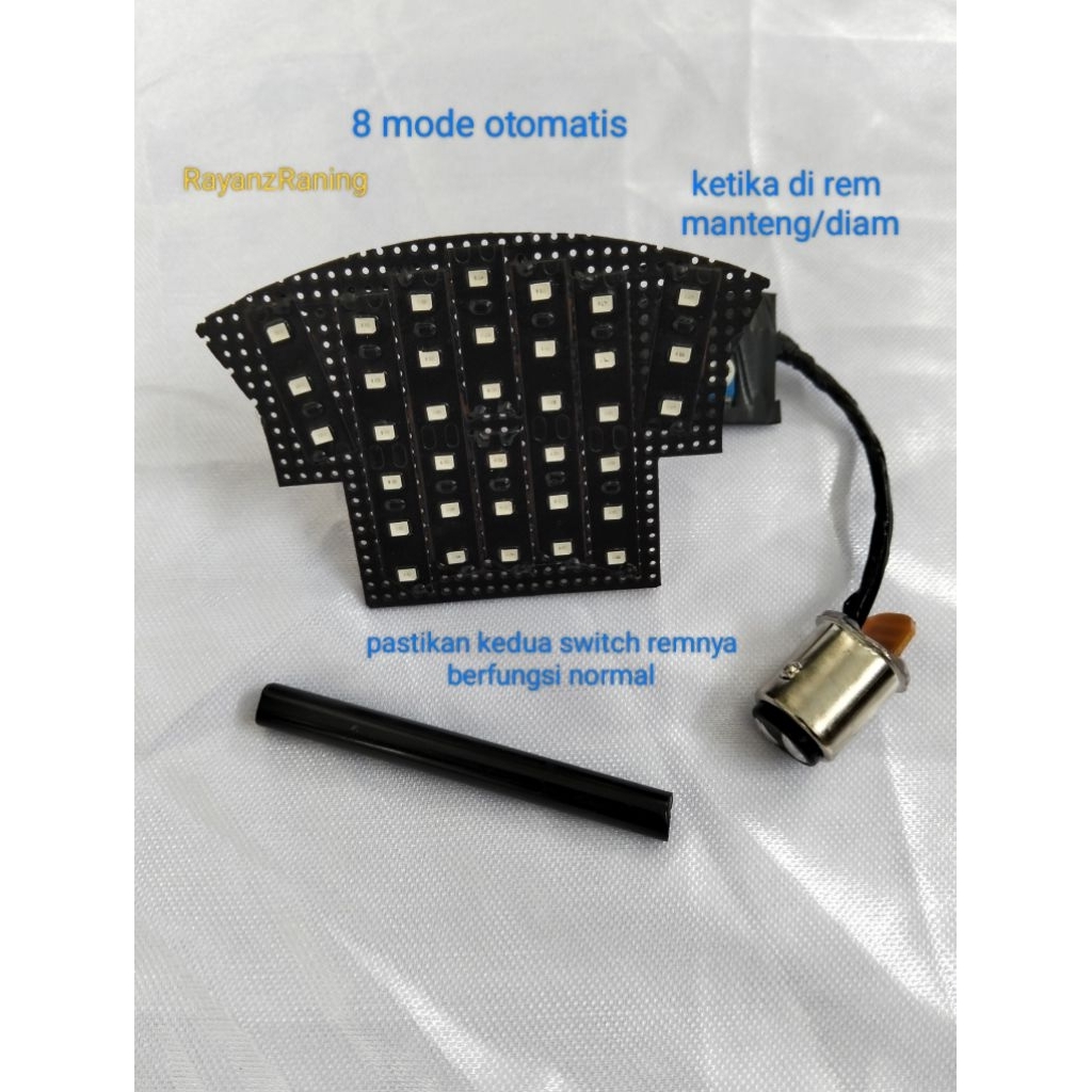 stoplamp running beat fi 2013-2016 8 mode otomatis Lampu Belakang Running Beat fi