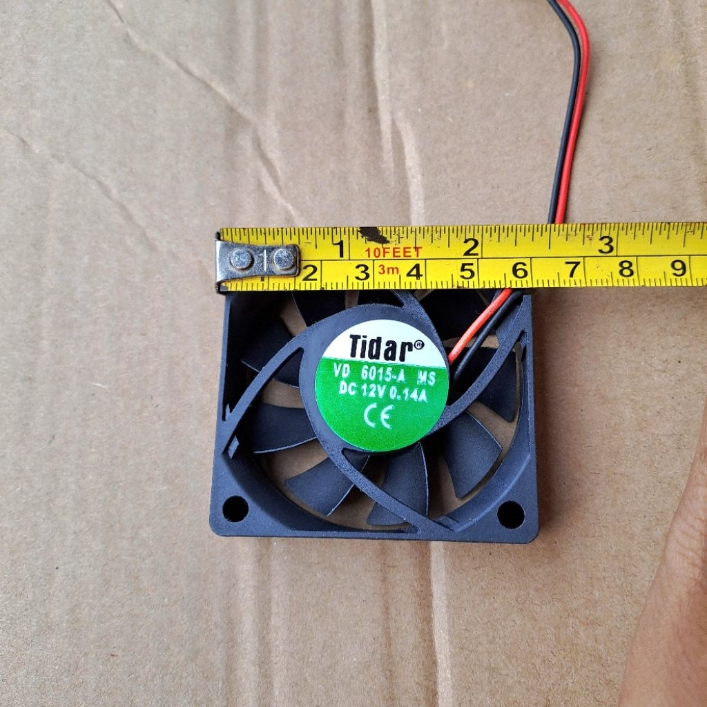 Fan DC 6x6cm 12v / Kipas DC 12v 6x6cm Bekas Normal