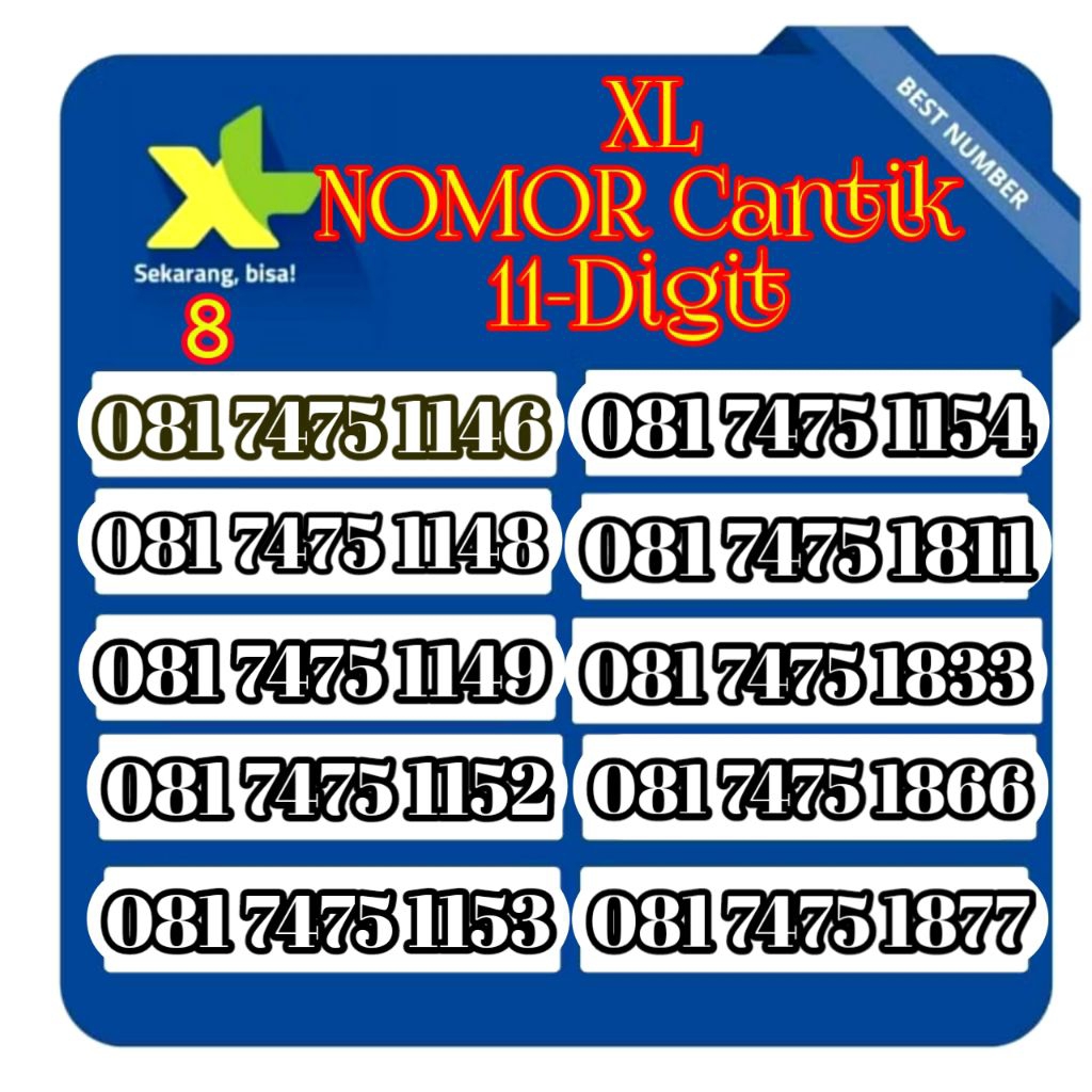 promo perdana XL nomor cantik 11digit(Cek Deskripsi)