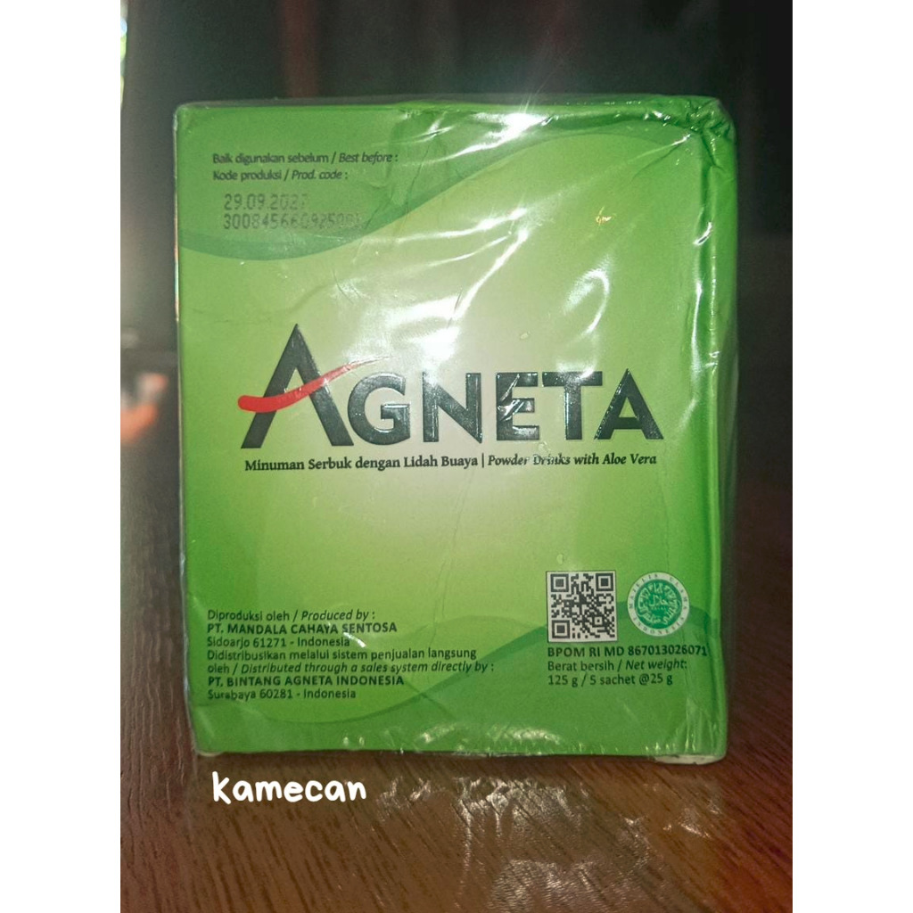 KMC - Agneta Minuman Serbuk Dengan Lidah Buaya / Powder Drinks With Aloe Vera