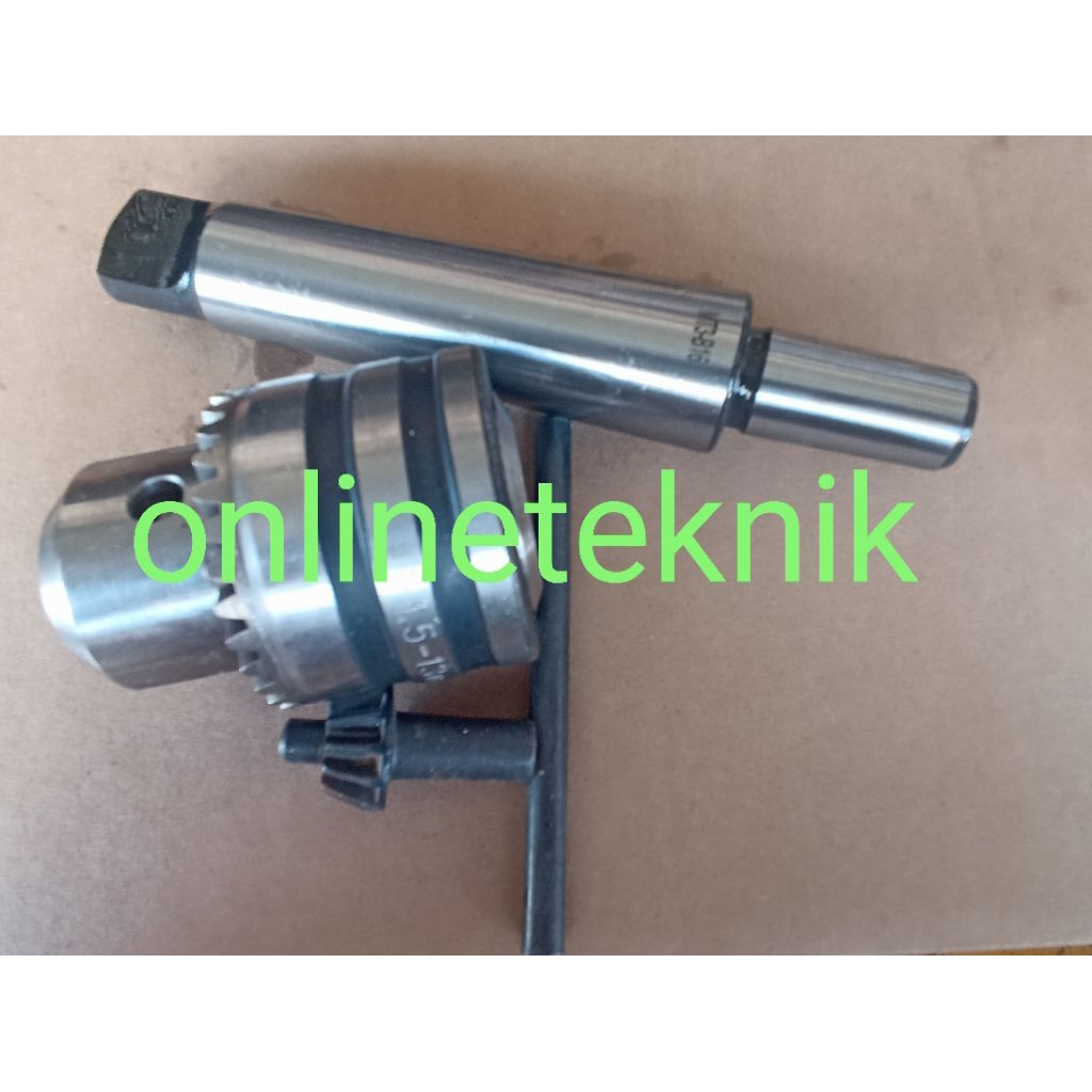KEPALA BOR SET 13MM  MT3.KAPASITAS 1,5MM SAMPAI 13MM  UNTUK DIPASANG DI BOR MAGNET  TYPE 25MM DAN TY