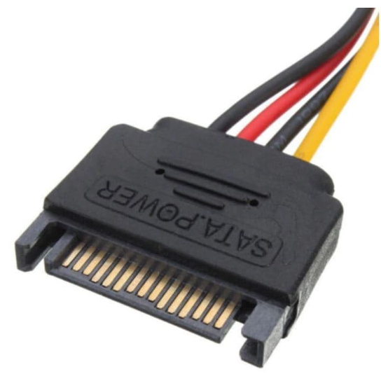 KABEL Power SATA 15 PIN MALE TO DUAL FEMALE SPLITTER CABANG